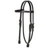 0101-0818 Circle Y 5/8 Inch Arabian / Cob Headstall - Black