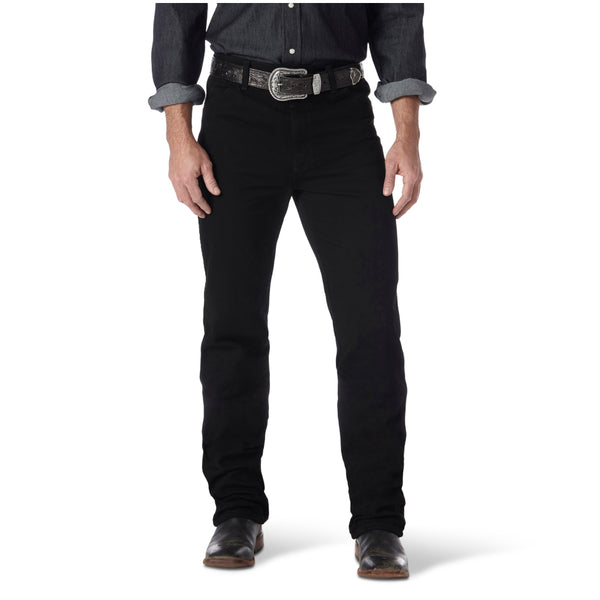 0936WBK Wrangler Men's Cowboy Cut Slim Fit Jeans - Shadow Black