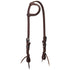 10-0612 Weaver Leather Chevron Silver One Ear Western Headstall