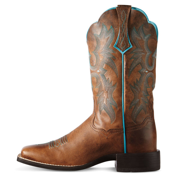 10008017 Ariat Women's Tombstone Western Cowboy Boot - Sassy Brown