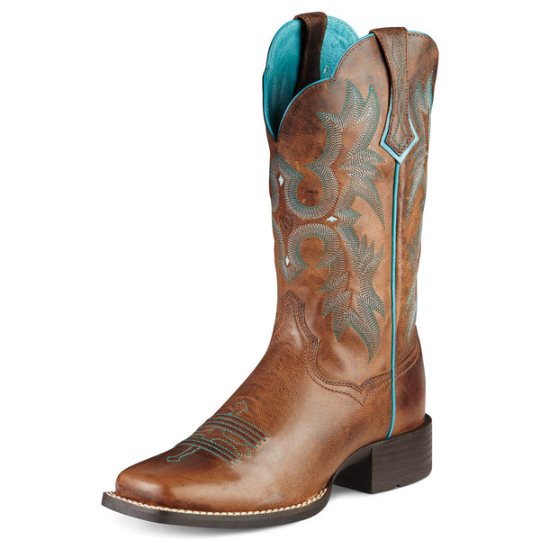 10008017 Ariat Women's Tombstone Western Cowboy Boot - Sassy Brown