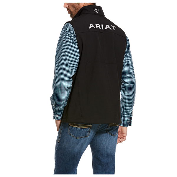 10028321 Ariat Men's 2.0 Softshell Logo Vest - Black