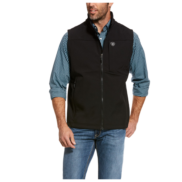 10028321 Ariat Men's 2.0 Softshell Logo Vest - Black