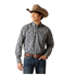 10046201 Ariat Men's Wrinkle Free Kohan Classic Fit Western Shirt - Deep Pacific