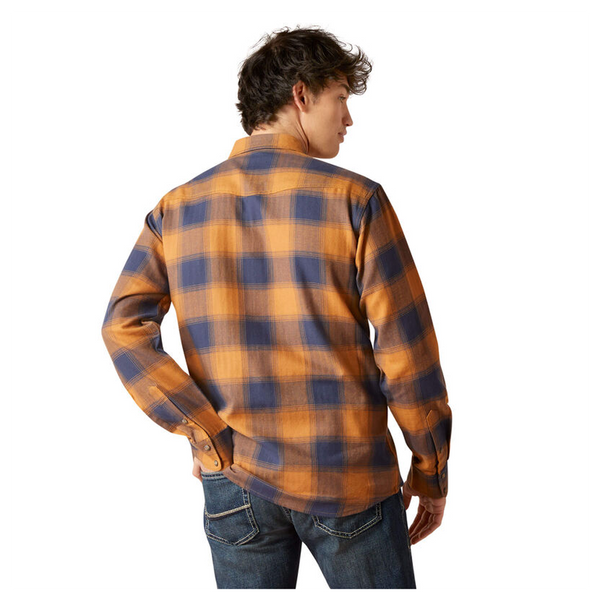 10046290 Ariat Men's Hamilton Retro Fit Long Sleeve Snap Shirt - Comb Honey