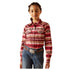 10046420 Ariat Girls Serape Shirt - Blushing Serape Print