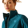 10046689 Ariat Womens Team Softshell Jacket - Reflecting Pond