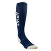 AR2340 Ariat Unisex AriatTEK Performance Socks - Navy/Summer Sand