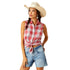 10051376 Ariat Women's Billie Jean Sleeveless Shirt - Fair Plaid