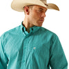10051459 Ariat Men's Jaylin Classic Fit Long Sleeve Buttondown Shirt - Turquoise