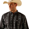 10051460 Ariat Men's Jared Classic Fit Long Sleeve Buttondown Shirt - Black