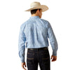 10051500 Ariat Men's Team Vaughn Fitted Long Sleeve Buttondown Shirt - Blue