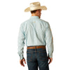 10051522 Ariat Men's Team Colton Classic Fit Long Sleeve Buttondown Shirt - Aqua