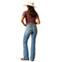 10051614 Ariat Women's High Rise Alice Slim Trouser Jean - Glendale