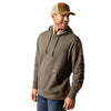 10051976 Ariat Men's Rebar Graphic Hooded Sweatshirt -Beluga Heather/Black