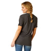 10052028 Ariat Women's Ariat Barrel Beauty Short Sleeve T-Shirt - Charcoal Heather