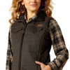 10052044 Ariat Women's Grizzly Quilted Conceal Carry Vest - Black