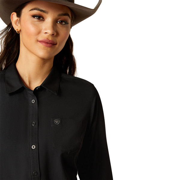 10052132 Ariat Women's Kirby Pro Long Sleeve Shirt - Black