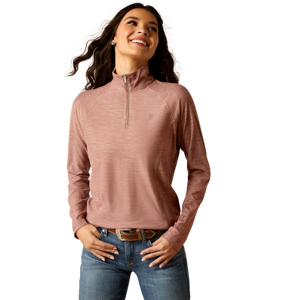 10052404 Ariat Women's Laguna 2.0 1/4 Zip Top - Twilight Mauve