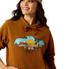 10052412 Ariat Women's Stamp Hoodie - Chestnut Horse