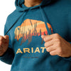 10052459 Ariat Men's Bison Plains Hoodie - Hydra Heather