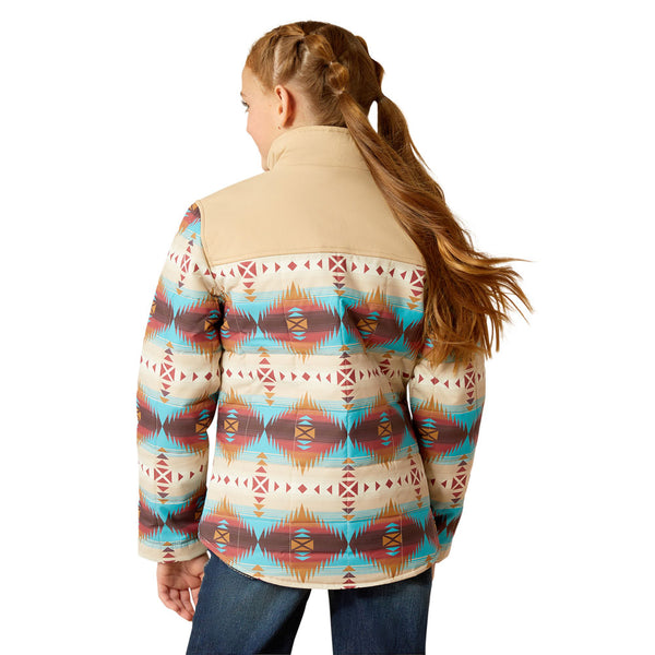 10052471 Ariat Girls' Crius Insulated Jacket - Serrano Southwest Print