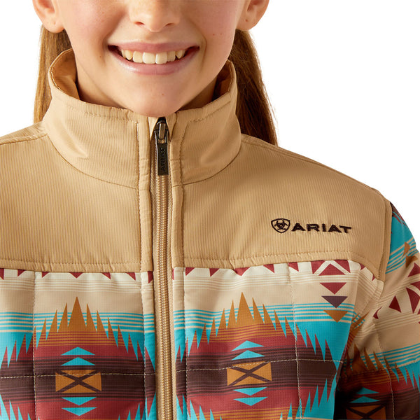 10052471 Ariat Girls' Crius Insulated Jacket - Serrano Southwest Print