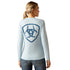 10052528 Ariat Women's Course Seal Long Sleeve T-Shirt - Cerulean Heather