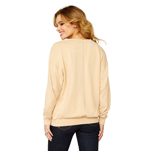 10052557 Ariat Women's Unwind Sweatshirt - Tannin