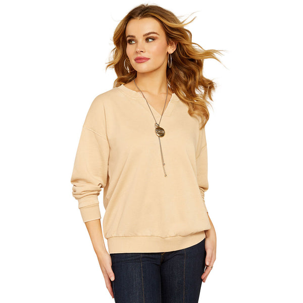 10052557 Ariat Women's Unwind Sweatshirt - Tannin