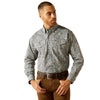 10052620 Ariat Men's Rocky Classic Fit Snap Shirt - Khaki