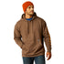 10052867 Ariat Men's Rebar Graphic Hooded Sweatshirt -Chocolate Chip/Golden Brown