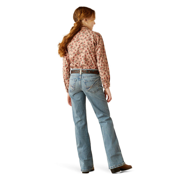 10053540 Ariat Girls' Amora Boot Cut Jeans - Colorado