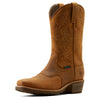 10053577 Ariat Men's Hybrid Roughstock Square Toe Waterproof Cowboy Boot - Status Brown