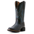 10053600 Ariat Women's Ranahan Round Toe Western Boot - Black Deertan