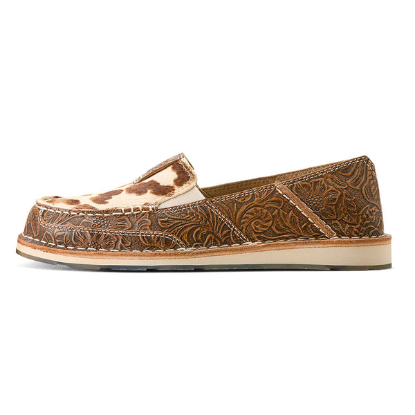 10053680 Ariat Women's Cruiser Shoe - Tan Floral Embossed