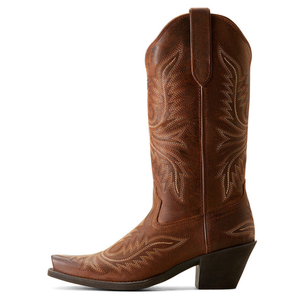 10053788 Ariat Women's Round Up Collins Western Boot - Rafter Tan