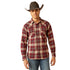 10053879 Ariat Men's Harlee Retro Fit Shirt - Windsor Wine