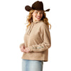 10053882 Ariat Women's Essential Logo Hoodie - Dark Oatmeal