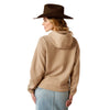 10053882 Ariat Women's Essential Logo Hoodie - Dark Oatmeal