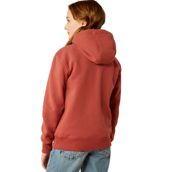 10053887 Ariat Girls' Southwest Collections Hoodie - Marsala