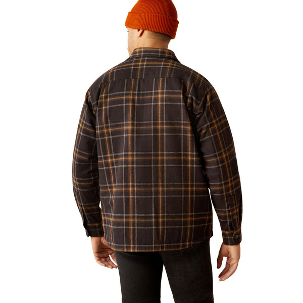 10053934 Ariat Men's Hawthorn Retro Shirt Jacket - Black Plaid