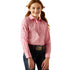 10053943 Ariat Girls' Team Kirby Shirt - Prism Pink