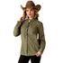 10053948 Ariat Women's REAL Jurlington Snap Shirt - Sea Spray