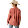 10053971 Ariat Women's Billie Jean Corded Long Sleeve Shirt - Light Mahogany