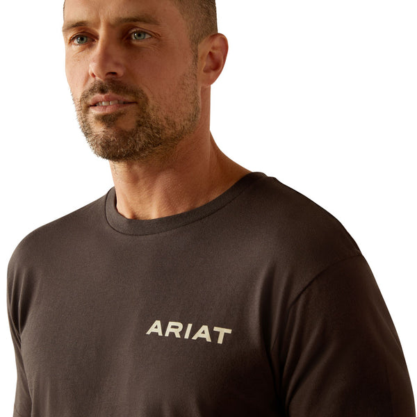 10053990 Ariat Men's Ariat Ambush Camo Short Sleeve T-Shirt - Vintage Black