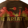 10054004 Ariat Modern Mesa Short Sleeve T-Shirt - Brown Heather