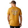 10054005 Ariat Men's Ariat Serape Seal Short Sleeve T-Shirt - Harvest Gold