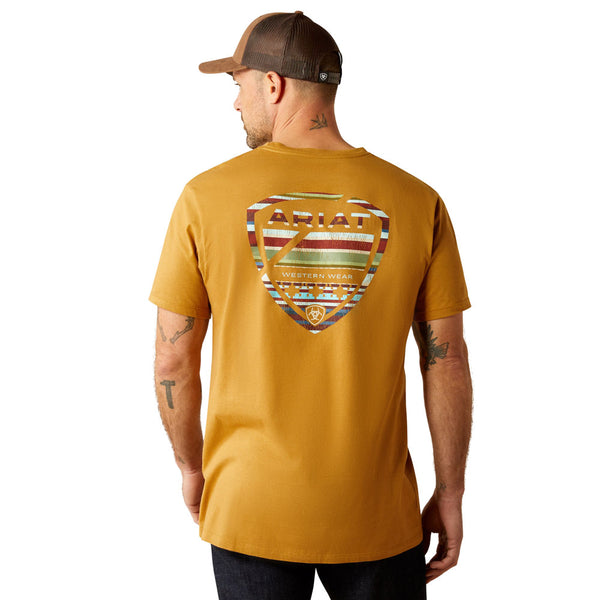 10054005 Ariat Men's Ariat Serape Seal Short Sleeve T-Shirt - Harvest Gold