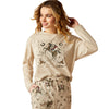 10054011 Ariat Women's Dreams Pajama Set - Cowgirl Print